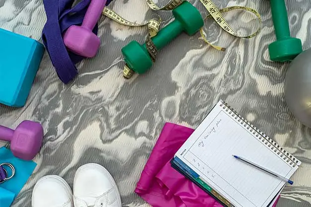 UK fitness equipment: Dumbbells arranged on the floor