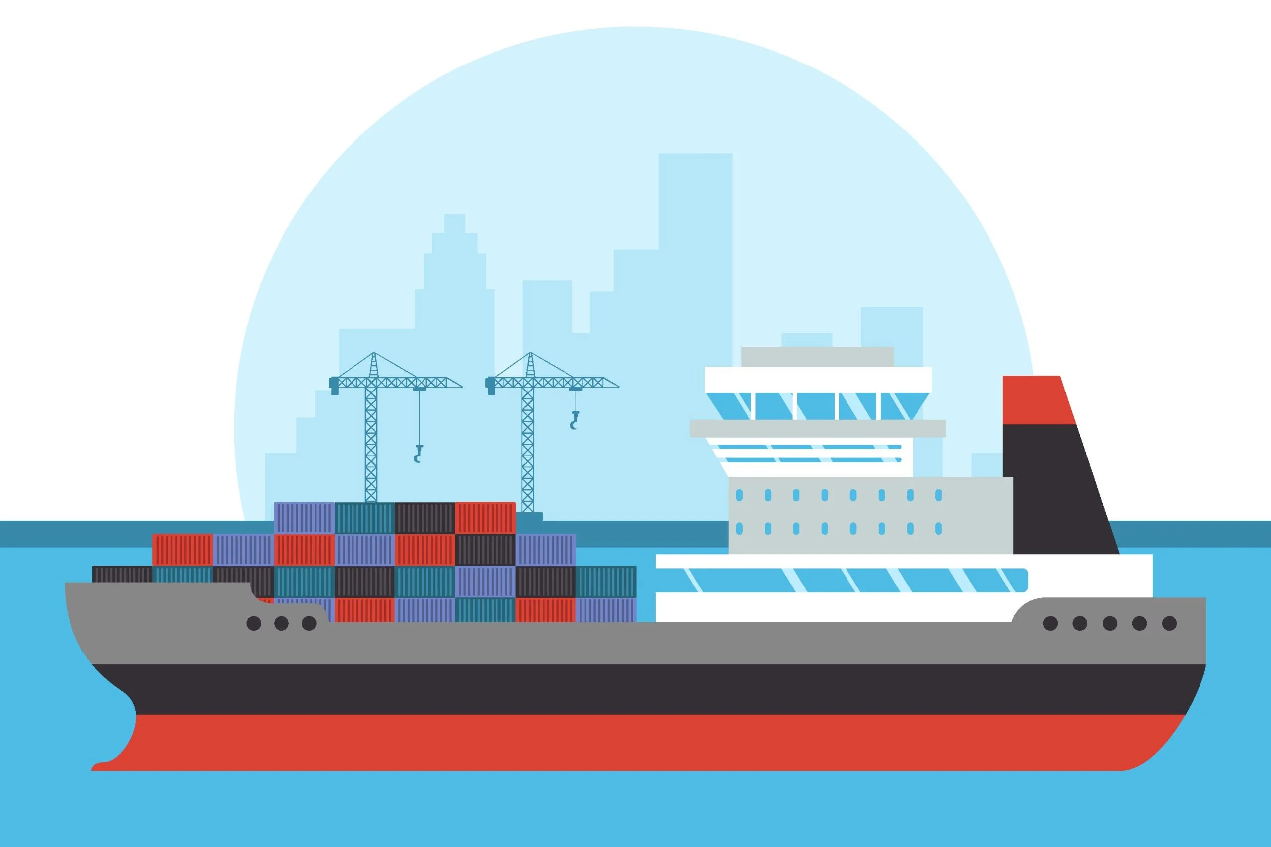 cargo ship clipart